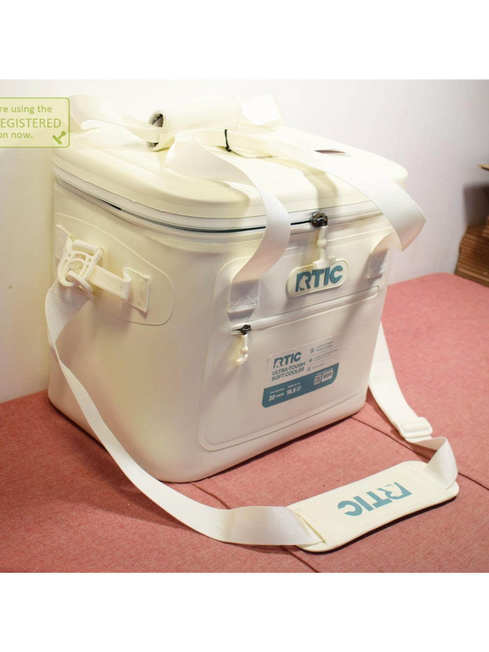 RTIC Outdoors 30 Cans Ultra-Tough Soft Sided Cooler Ivory